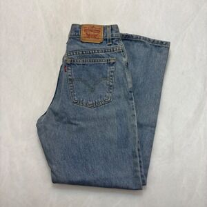 Levis 550 Relaxed Tapered‎ Jeans Womens Size 10S Light Wash Denim Vintage